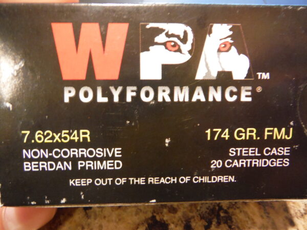 Wolf 7.62x54R 174gr 280 rounds